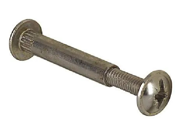 Ferrure de liaison pour caisson L35mm, perçage 5mm, D.6.3x13mm - 12 pièces.