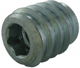 Insert à visser HC8, Allen n°8, perçage D12mm pour vis M8, 4 pièces.