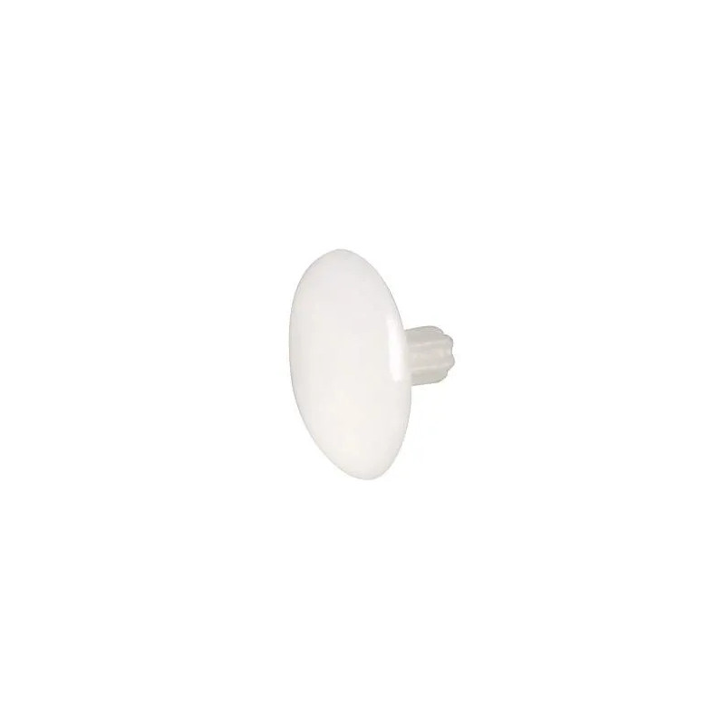 Tapones para tornillo Allen HC4 nº 4 D.12mm, PVC blanco, 14 piezas.