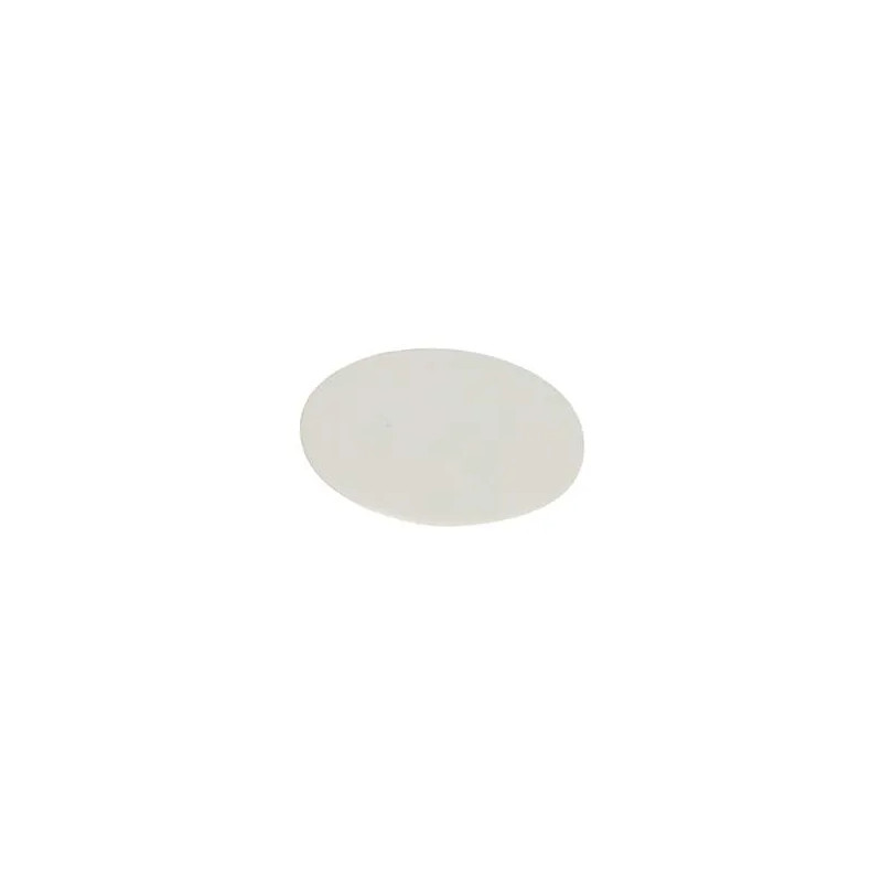 Adhesive screw cover D.19mm white plastic, 9 pieces.