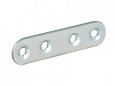 Conector de punta redonda, acero galvanizado, L60xH15xEP2 mm