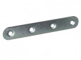 Conector de punta redonda, acero galvanizado, L120xH15xEP2 mm