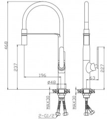 Miscelatore per lavello Tubig cromo