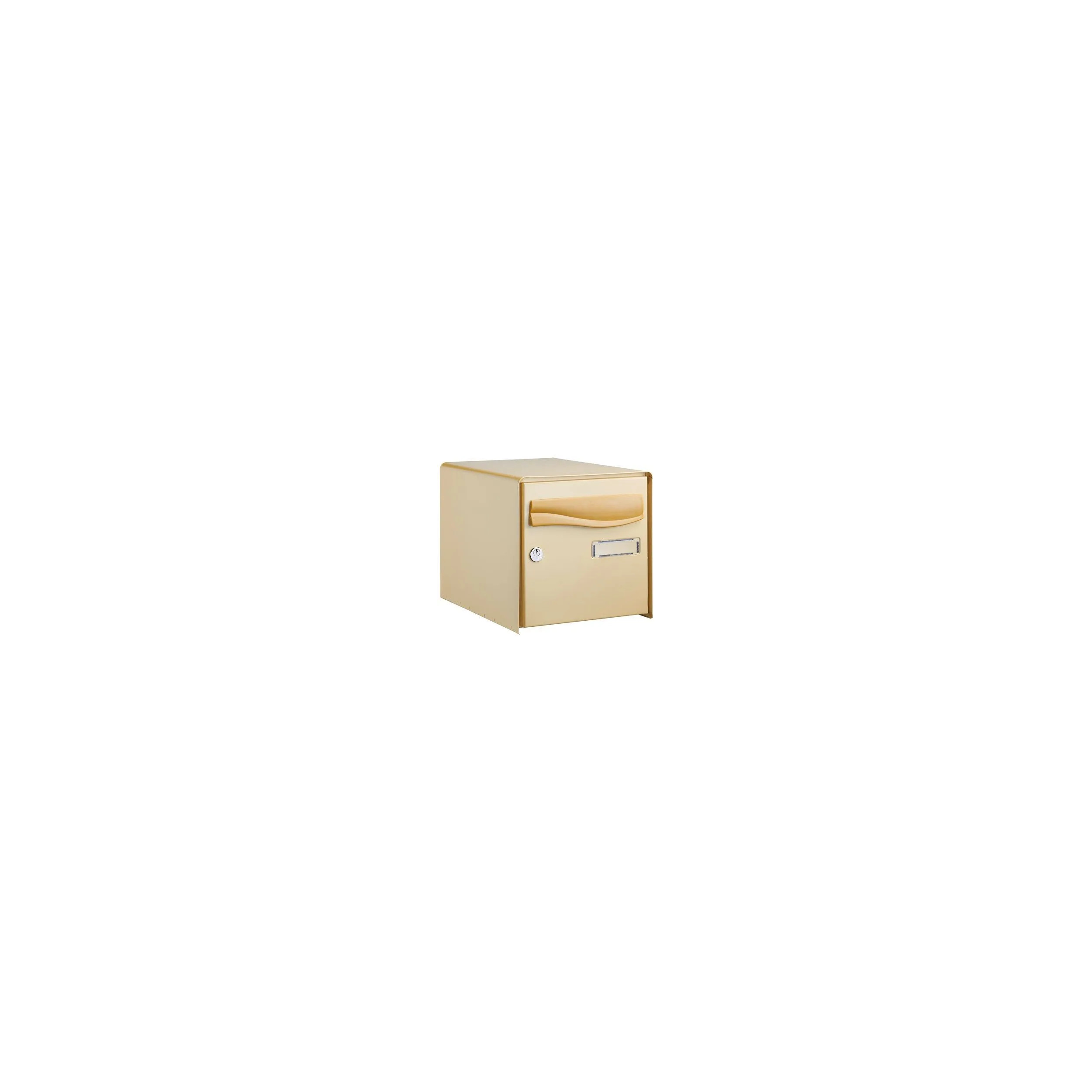 Boite aux lettres cylindre PTT Lys 1 face, beige