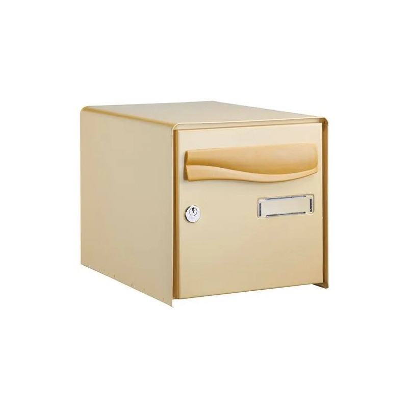 Boite aux lettres cylindre PTT Lys 1 face, beige