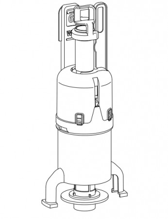 Soupape WC seule pour mécanisme de chasse XS/XT