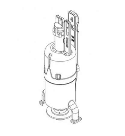 Soupape WC seule pour mécanisme de chasse XS/XT