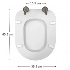 Asiento de inodoro SELLES Joan blanco, para inodoros suspendidos