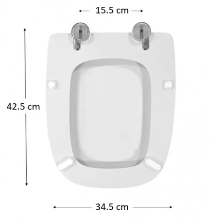 Abattant pour wc SELLES Oslo, blanc