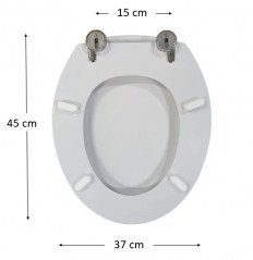 SELLES Courchevel toilet seat, white