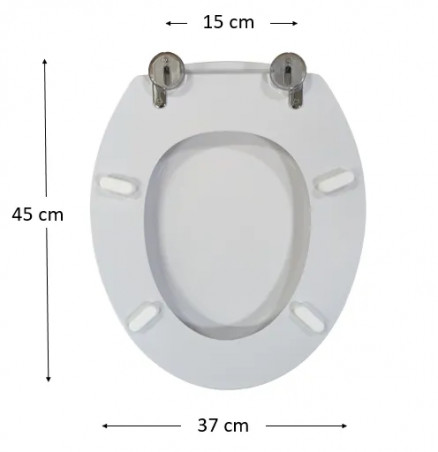 SELLES Courchevel toilet seat, white