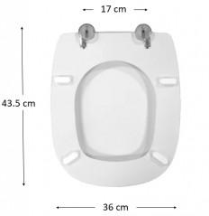 Abattant pour wc SELLES Giro, blanc