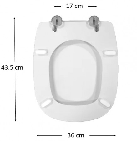 SELLES Asiento de inodoro Giro, blanco