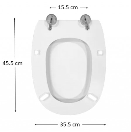 SELLES Asiento de inodoro colgante Giro, blanco