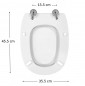 Abattant pour wc suspendu SELLES Giro, blanc