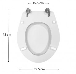 WC-Sitz für SELLES GEBERIT Sully und Bastia, weiß