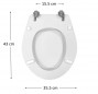 Sedile della toilette SELLES  GEBERIT Sully e Bastia, bianco