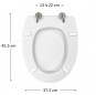 Abattant pour wc SELLES Atlantis, blanc