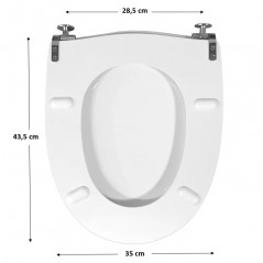 Toilet seat SELLES Antibes, white