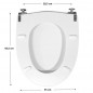 Toilet seat SELLES Antibes, white