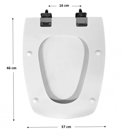 Abattant pour wc SELLES Cheverny, blanc