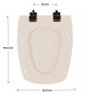 Toilet seat SELLES Cheverny, opaline