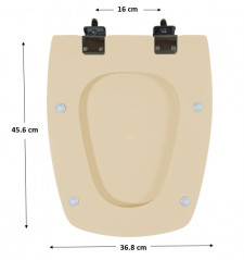 Toilet seat SELLES Cheverny, bahamas beige