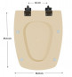 Sedile della toilette SELLES Cheverny, Bahamas beige