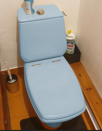 Asiento de inodoro SELLES Cheverny, azul nomeolvides