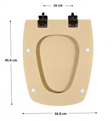 Abattant pour wc SELLES Cheverny, mandarine