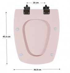 WC-Sitz SELLES Cheverny, rosafarbener Schimmer