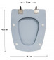 Sedile della toilette SELLES Cheverny, blu nontiscordardime