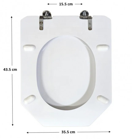 Toilet seat SELLES Equipage 1 and 2, white