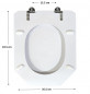 Sedile della toilette SELLES Equipage 1 e 2, bianco