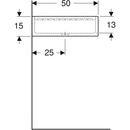 Evier 85x50, égouttoir à droite