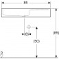 Lavello 85x50, scarico a destra