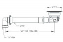 Einzelner Spülbeckenablauf Durchmesser 90mm, automatisch, mit Griff