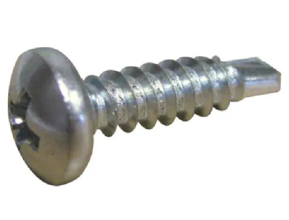 Self-drilling screw with domed head, zinc plated steel 4.2x38mm, 20 pieces.