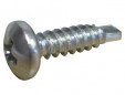 Self-drilling screw with domed head, zinc plated steel 4.2x38mm, 20 pieces.