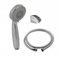 Kit de douche universel Inouïe 3 jets, flexible 1,50 m, support mural 3 inclinaisons, chromé