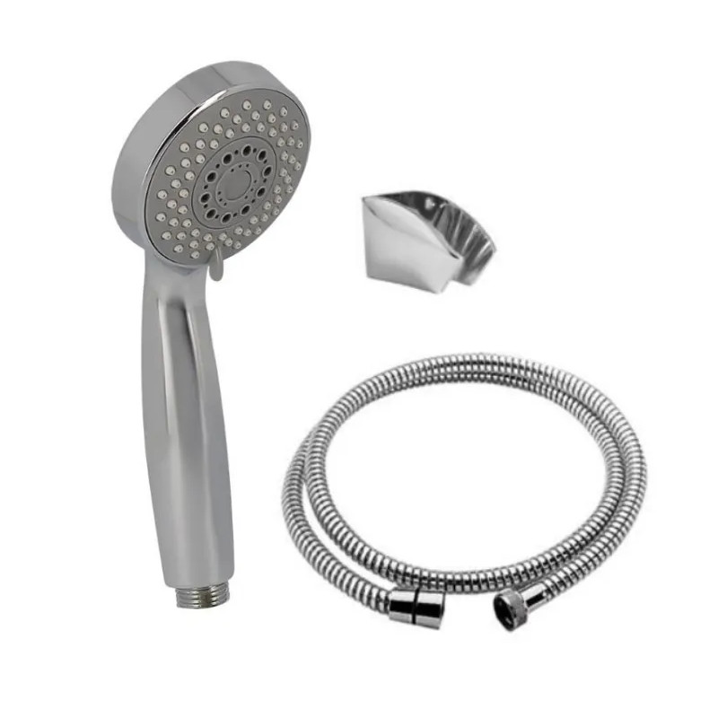 Ensemble de douche Lisa 3 jets avec flexible 1,5 mètre et support robinet