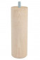 Cylindrical bed stand M8 in natural beech, height 150 mm, diameter 50 mm