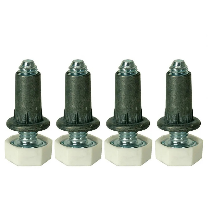 Set of 4 built-in cylinders diameter 15 mm adjustable from 9 to 25 mm 