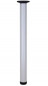 Table, bar and worktop stand ZOOM round white adjustable, D. 60 x 730 to 1100 mm