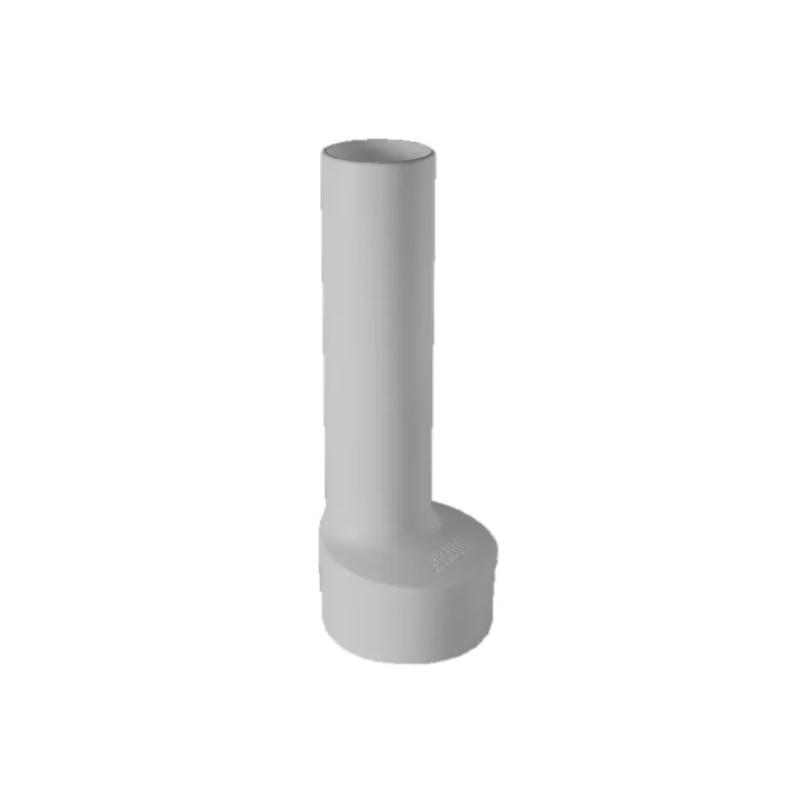 Overflow tube in grey PP, length 170mm