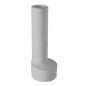 Tubo de rebose en PP gris, longitud 170mm