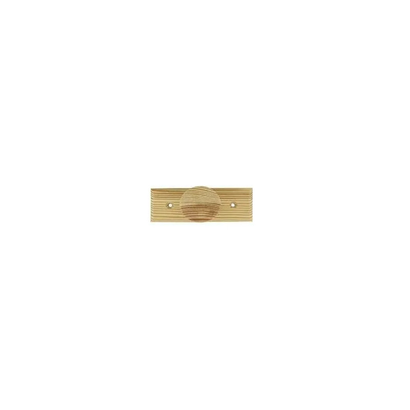 Coat hook in raw pine 1 head L. 110 x H. 42 x D. 60 mm