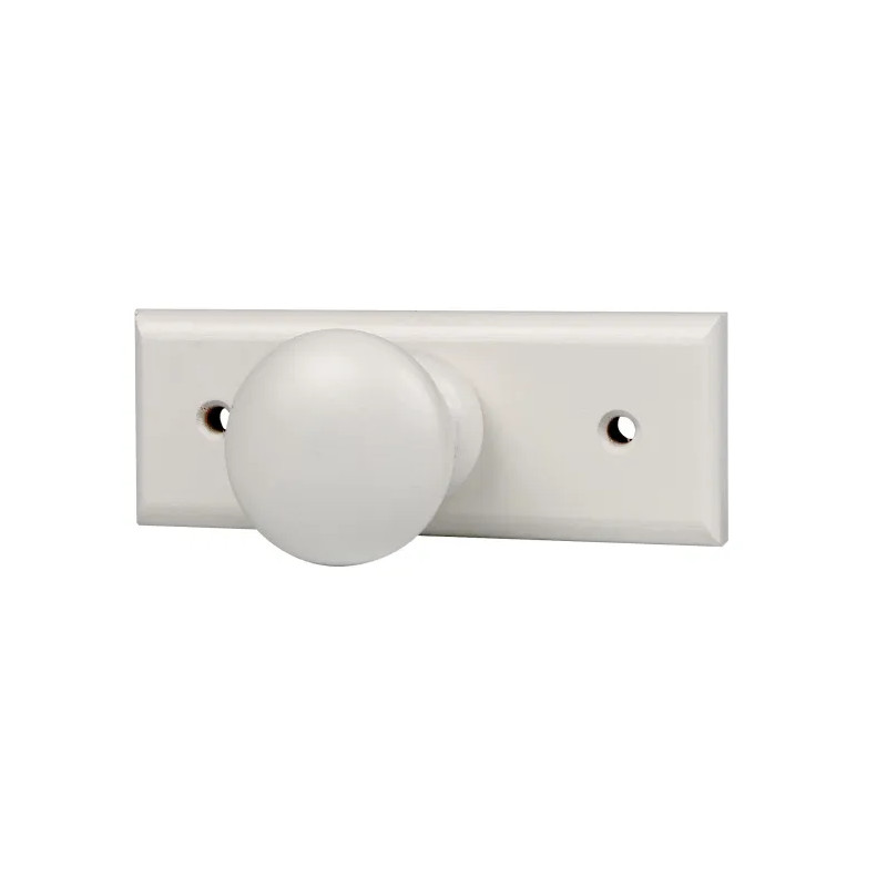 White beechwood coat hook with 1 head, W. 110 x H. 42 x D. 60 mm