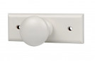 White beechwood coat hook with 1 head, W. 110 x H. 42 x D. 60 mm