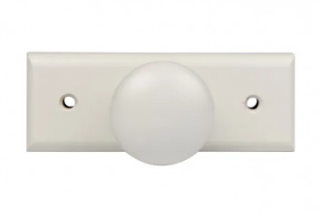 White beechwood coat hook with 1 head, W. 110 x H. 42 x D. 60 mm